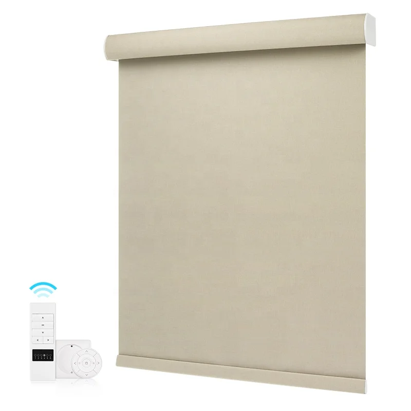 Wifi Control Electric Window Motorized Bluetooth Roller Window Blinds Blackout Blind Automatic Smart roller blind