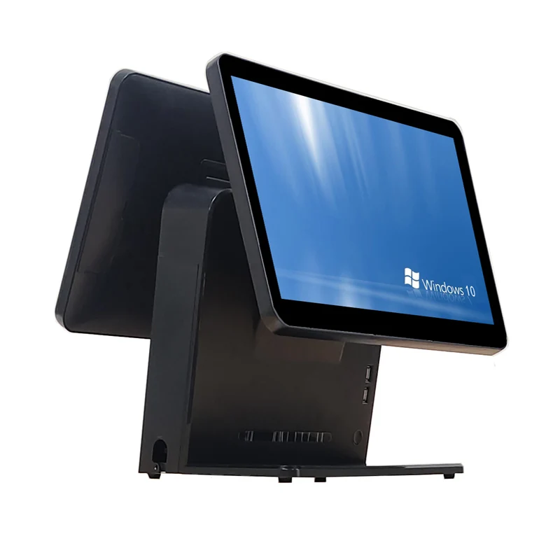 All in One POS Supermarket Cash Register 15.6 Inch Windows 10 Touch Screen POS Machine