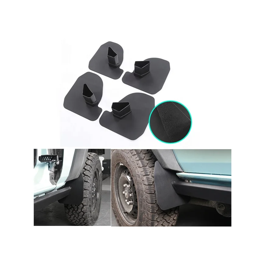2022 Ford Bronco SPLASH GUARD 4 pieces  Rock Rail Side Mini Mud Flap 2021+ Ford Bronco