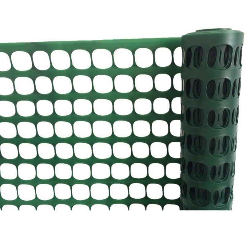 100% HDPE extruded 40mmX40mm plastic green safety fence factory snow fence