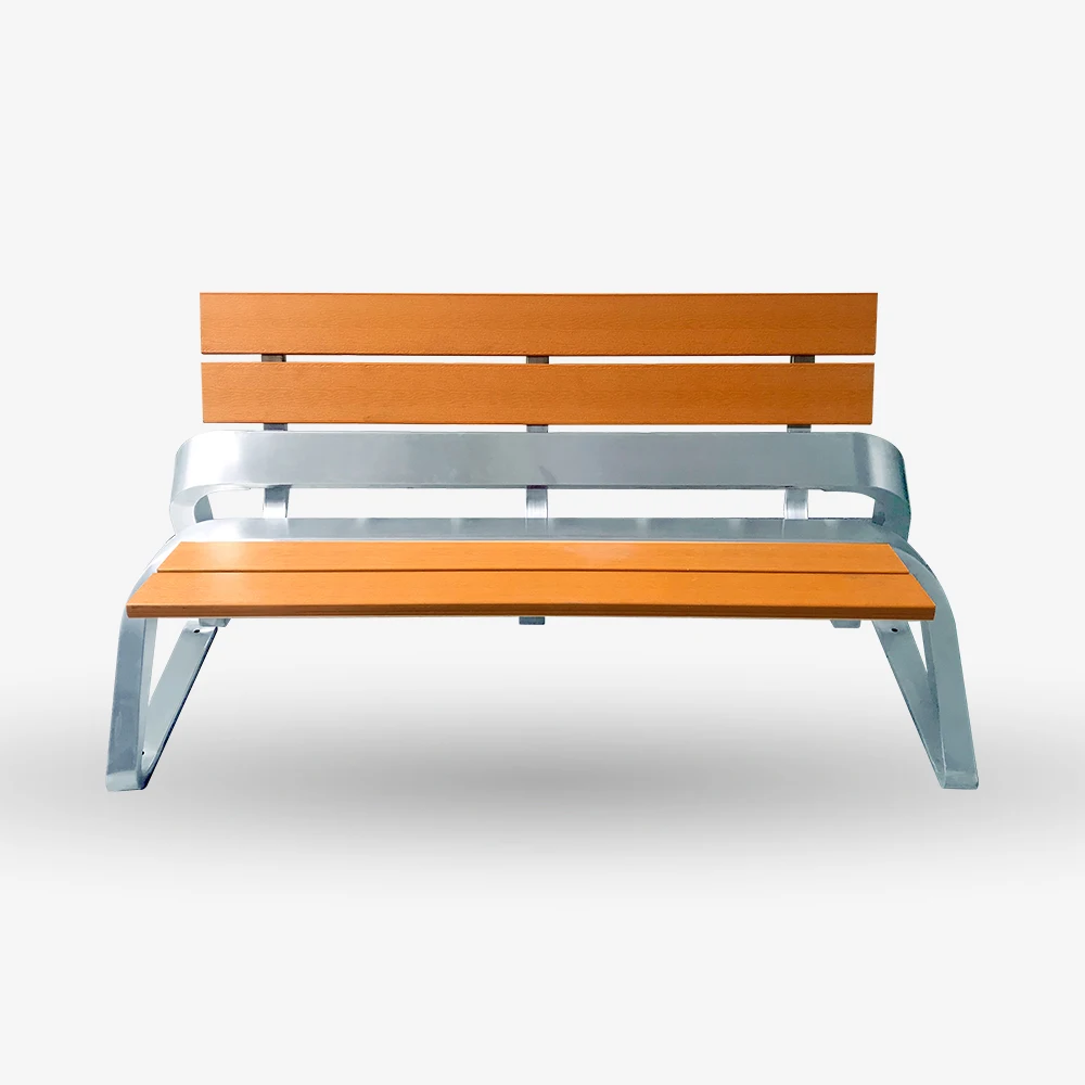Modern Outdoor Park Patio Garden Furniture Metal Wooden Benches Seating