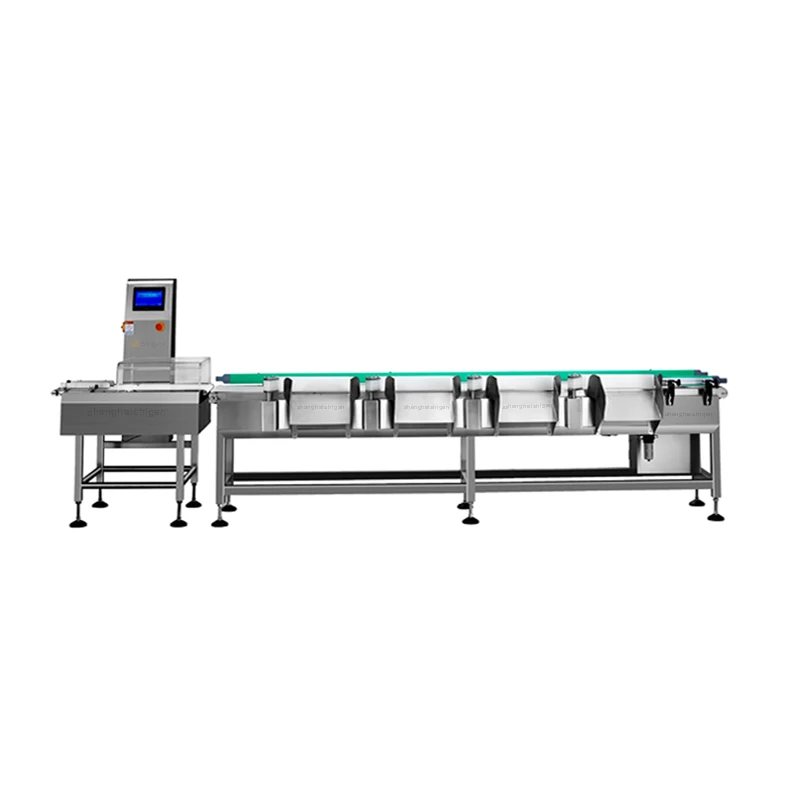 Customized size automatic online checkweigher weight sorting machine for fish