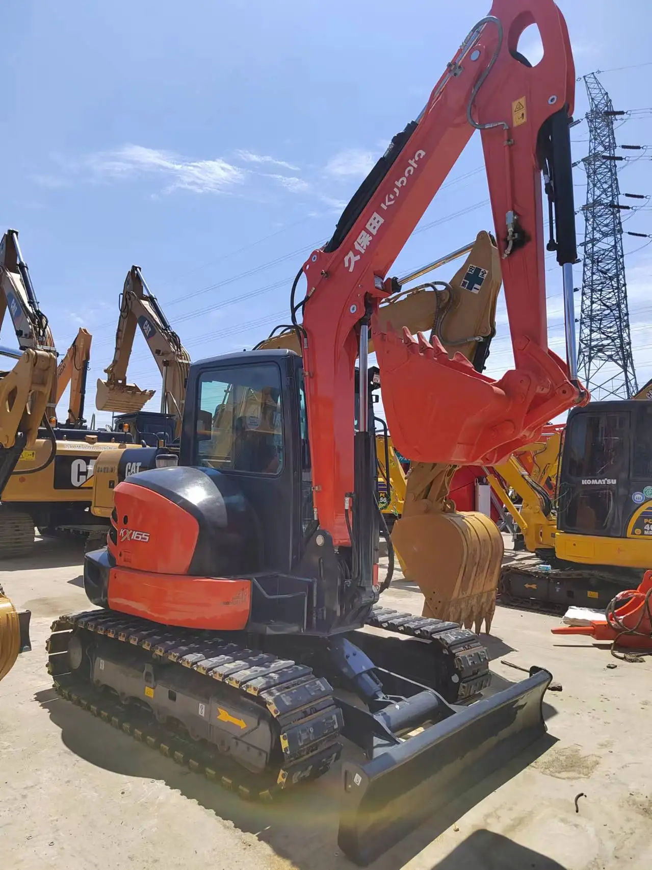 small excavator high quality used kubota kx165 excavator with bulldozer crawler machine usd mini kubota kx165 Cheap excavator
