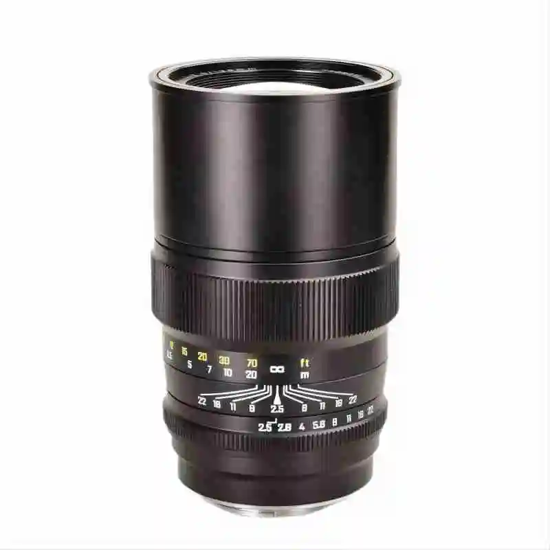 Full-frame manual prime lens with APO design, no breathing effect, internal focusing and smooth bokeh