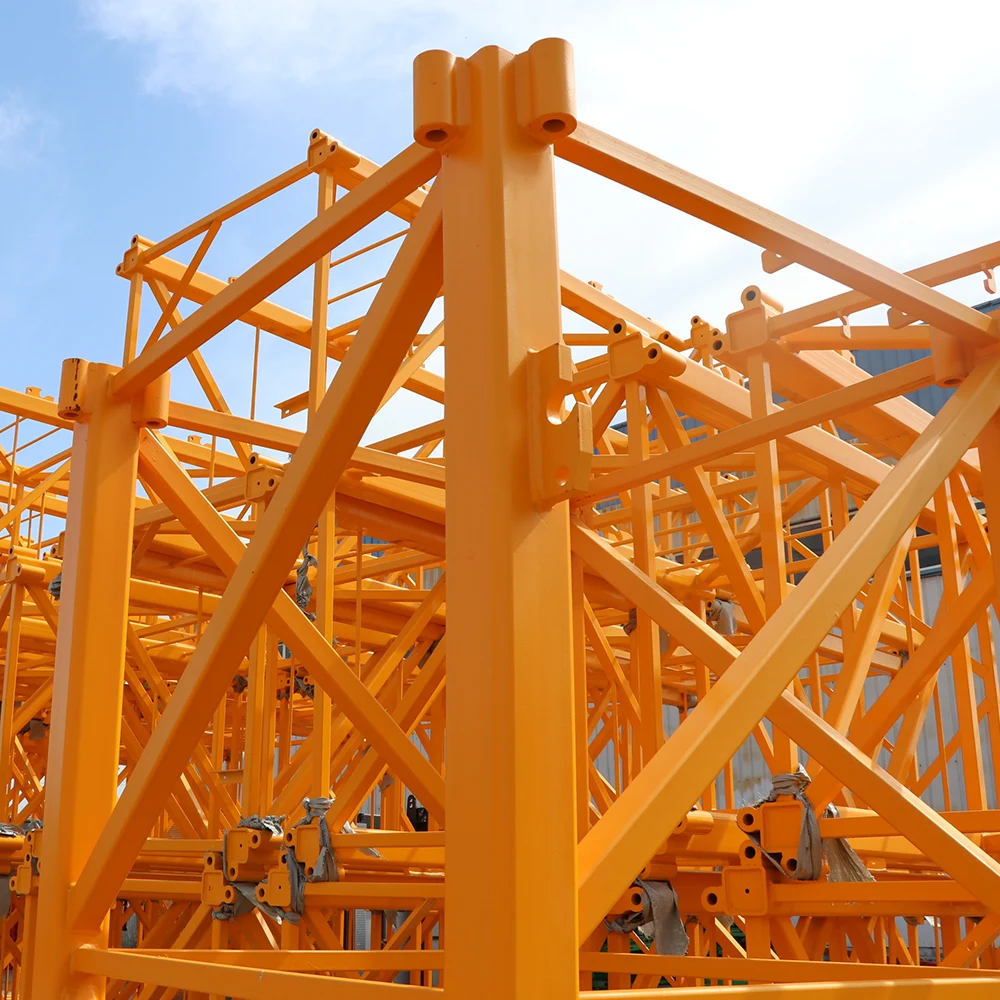 For Sale 10T Long Jib Heavy Duty Flat Top Tower Crane