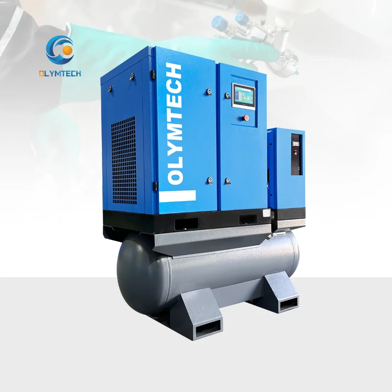 Olymtech 15 HP Rotary Air Compressor Factory Direct Hot Selling 20+ Years OEM Experience 380V 220V 11KW Air Tank
