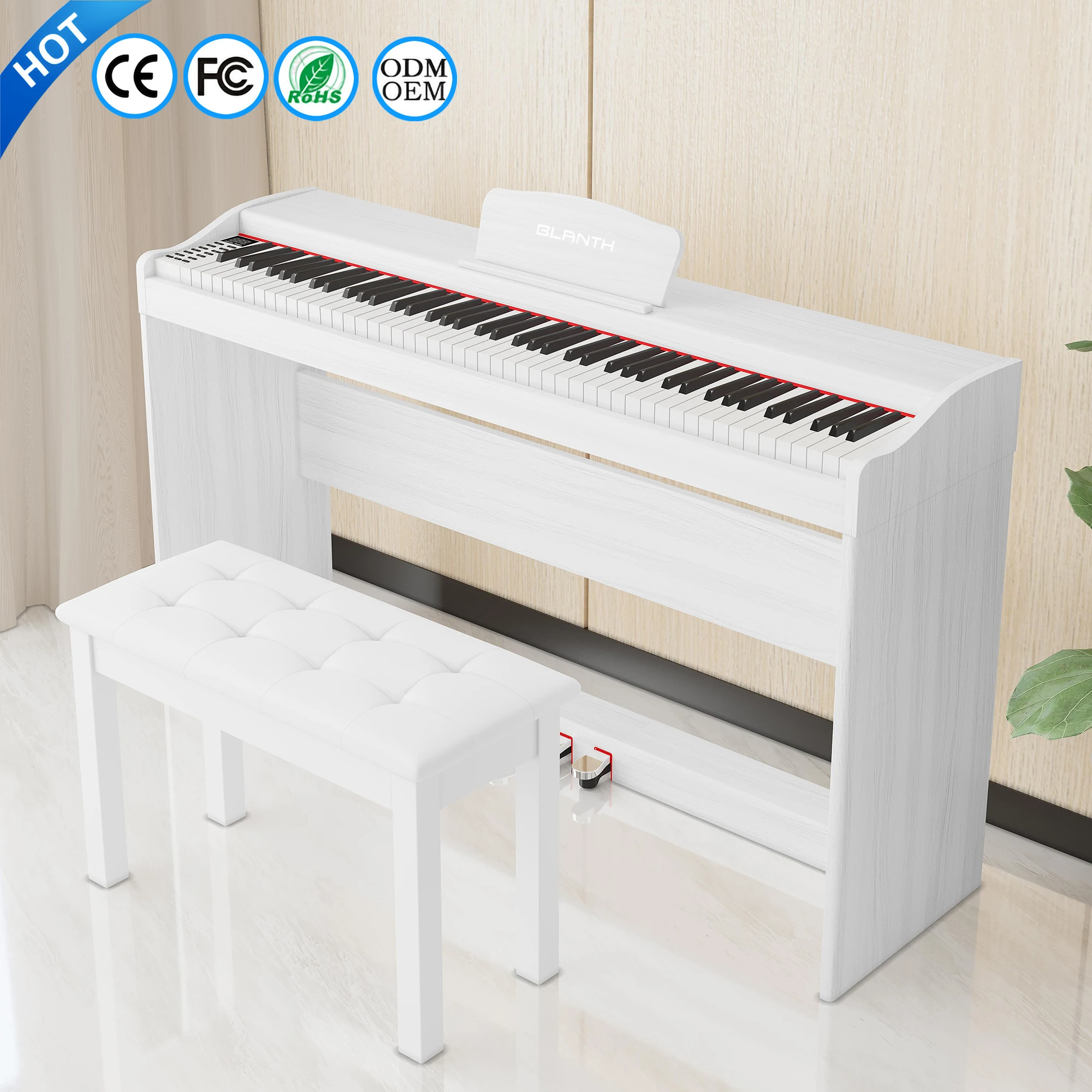 BLANTH пианино 88 клавиш MIDI контроллер клавиатура электронное пианино цифровая клавиатура пианино