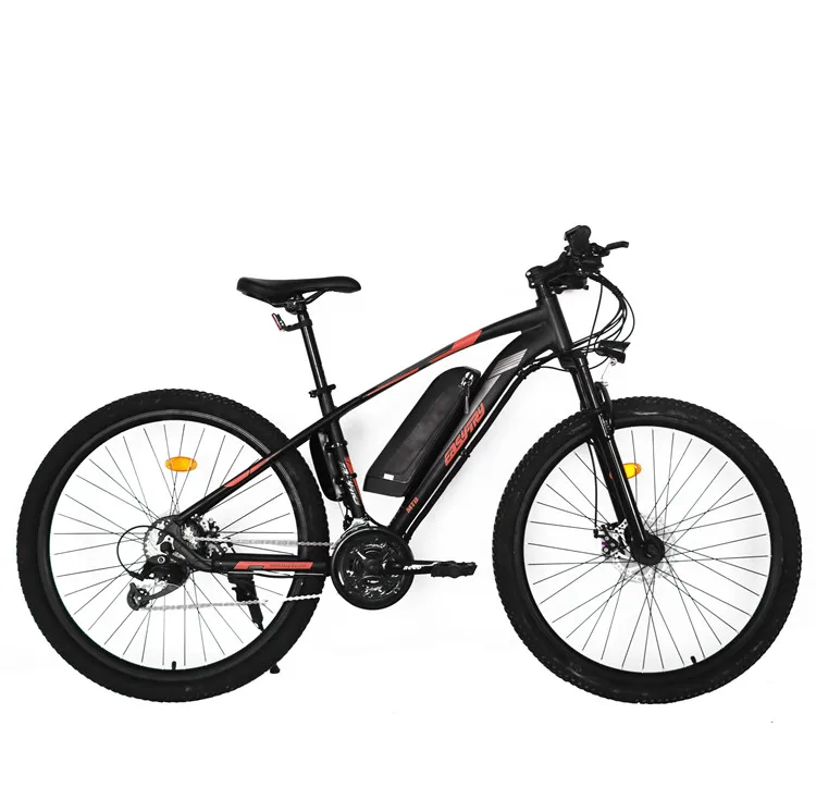 manufacturer plastic pedal steel frame electric cycle 250W /350W/500W/750W ebike  26 /27.5/19 inch 21 speed MTB electric cycle