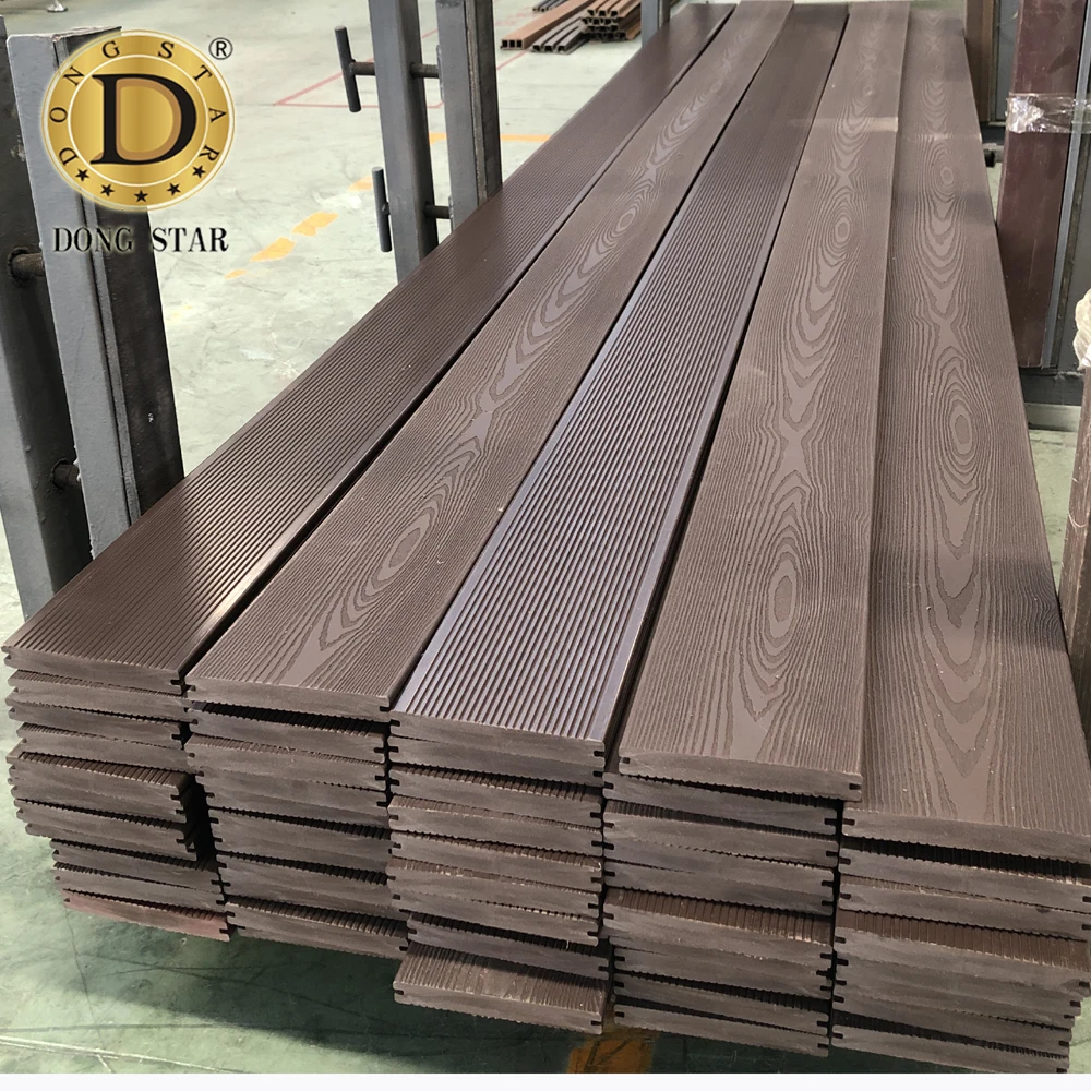 WPC Wood Decking Boards terrace flooring outdoor durable hollow core deck board flooring planks panel Fitted composite decking