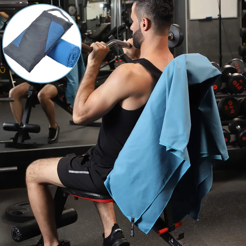 Quick Dry Microfiber Sports Towel For Outdoor Camping Running Hiking Travel Woven Sports Towels Breathable Gym Sport Towel