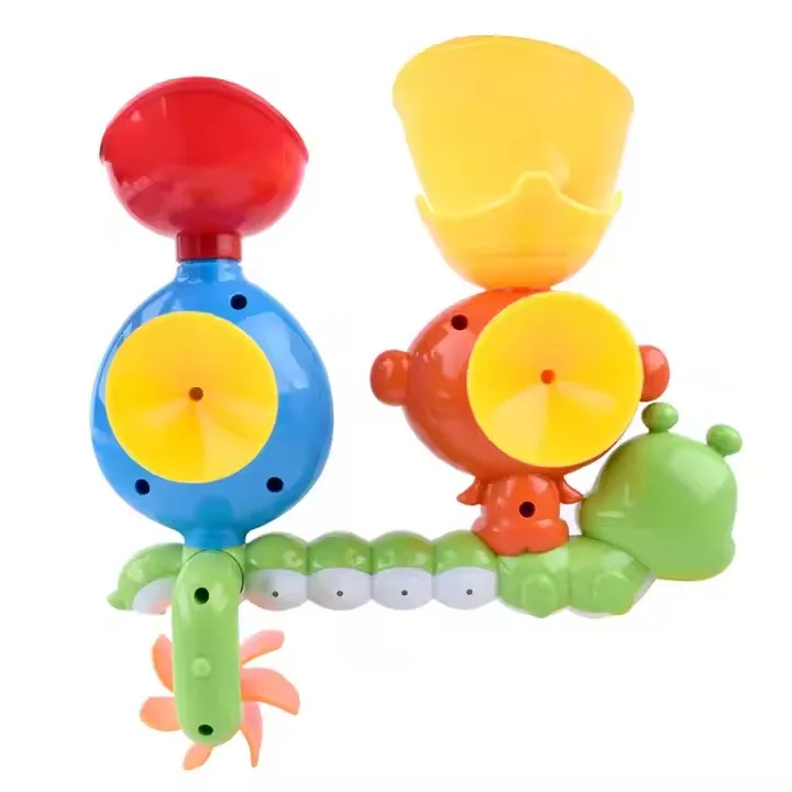 Hot Sales Lovely Monkey Turning Bathtub Sprinkler Rotating Water Baby toddler cartoon toys New Born Baby Bathing Toys