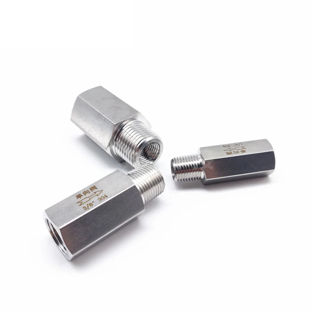 High Pressure 6000Psi SS304 SS316 Check Valve Male Female Stainless Steel Non Return Valve One Way Valve