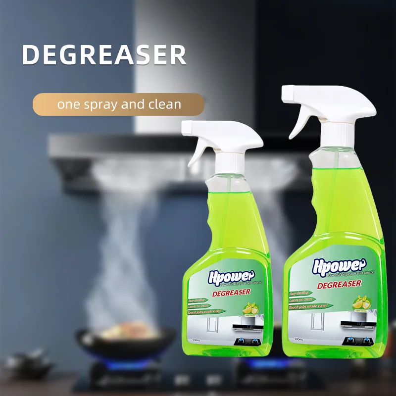 Degreaser Liquid Spray Cleaner for Kitchen Benches Bikes Engines Ovens Microwaves Glass clear Oil