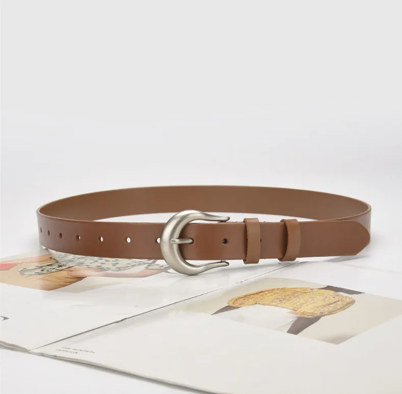 Expertly Manufactured by Suppliers Fashion Genuine Leather Belts for Belt Adornment Cowboy Belt Female