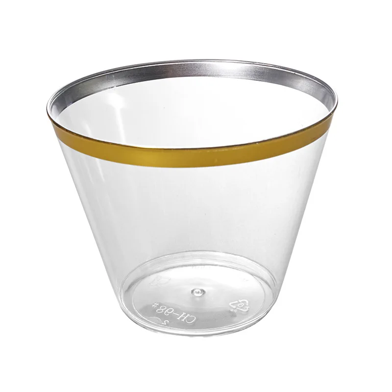 260ML Large Volume Disposable Plastic Desert Cups High Quality Food Grade Transparent PS Jelly Cup for Ice Cream