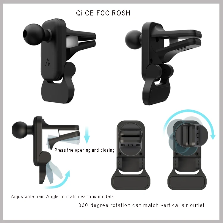 15W QI wireless charging stand Smart Car