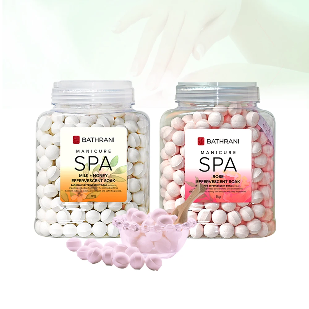 2024 Hot Sale Natural Manicure Care Clean Aromatherapy Bath Bomb Fizzy Powder Nail Spa