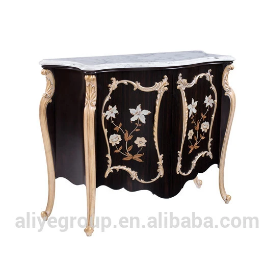 vintage cabinet furniture of wood carved console table- AMF9133