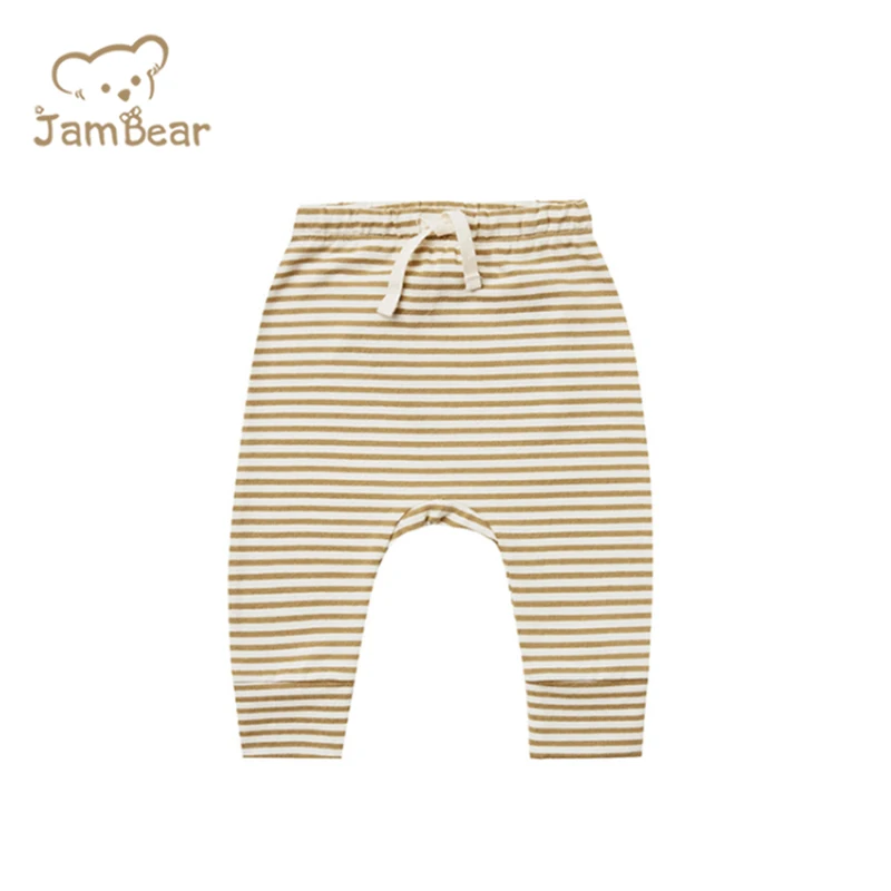 Print Baby Jogging Natural Eco Friendly Organic Leggings Organic Cotton Children Jogger Pants