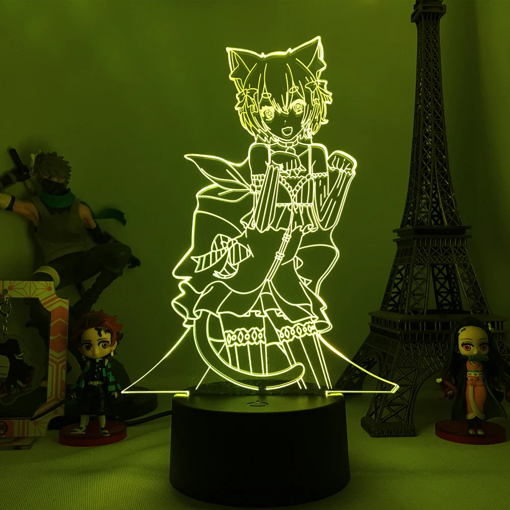 Acrylic 3d anime lamp anime Life In Another World nightlights lamp lighting for bedroom cartoon light home decor lamp gift