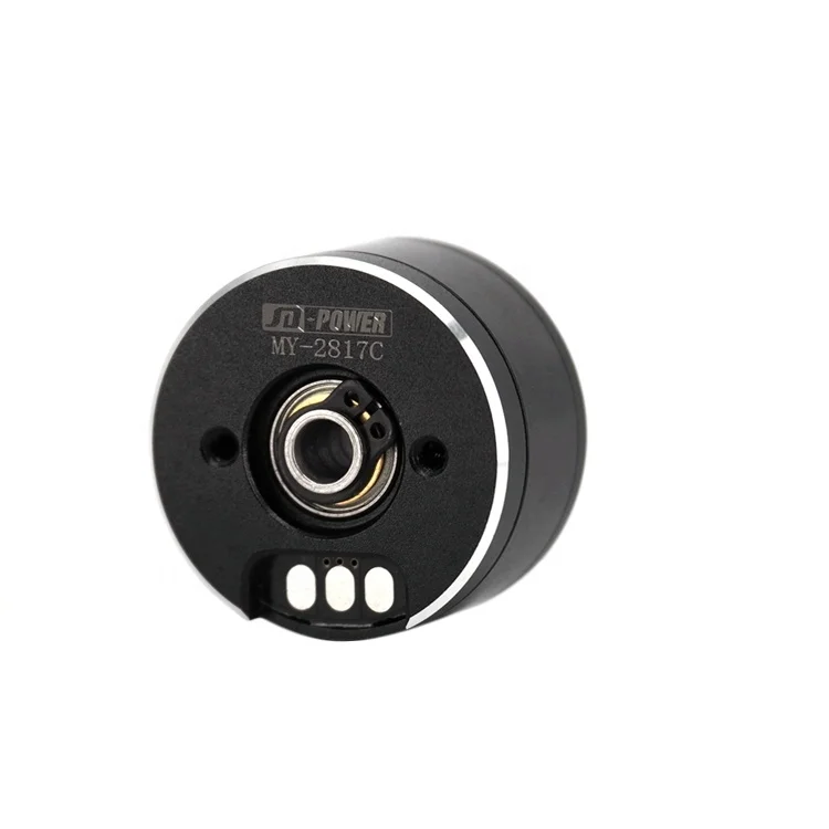JD power high quality MY 2817C 2206 12v 18v 24v brushless dc flat hollow shaft camera gimbal motor for stabilizers