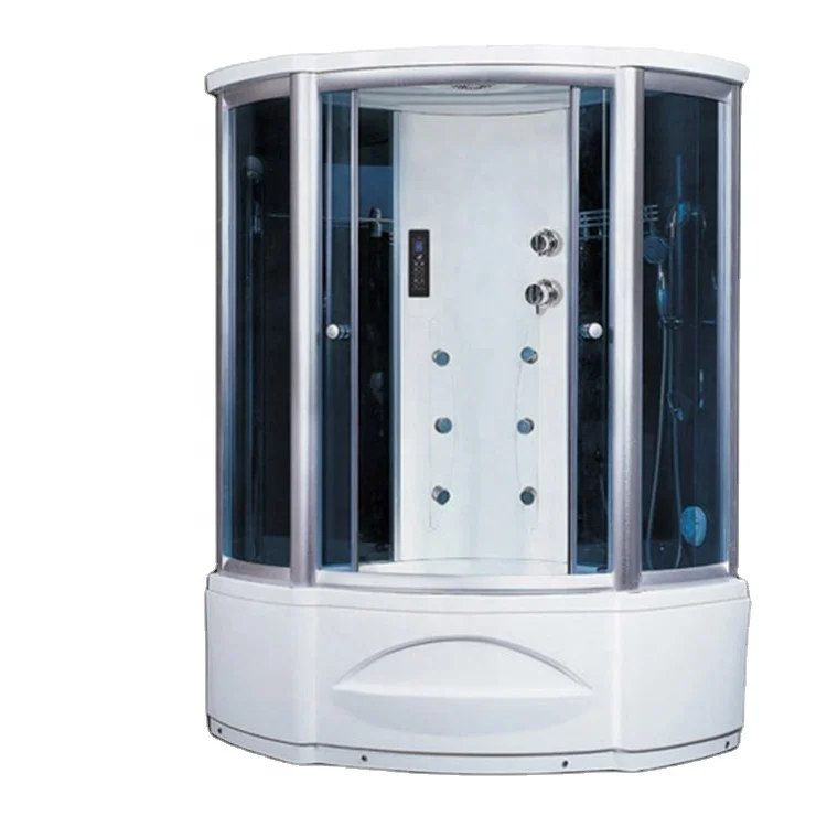 Spa shower bath cabin,steam shower and whirlpool bath, black steam room