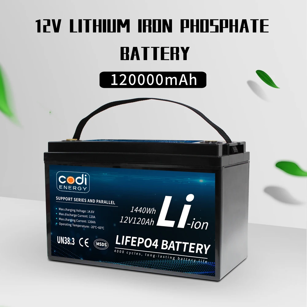 Codi Energy 12V Lithium Ionen Ion 60V 48V 24V 180Ah 100ah 200ah Lifepo4 12 V lithium Phosphate Battery Lifepo4 Pack Battery