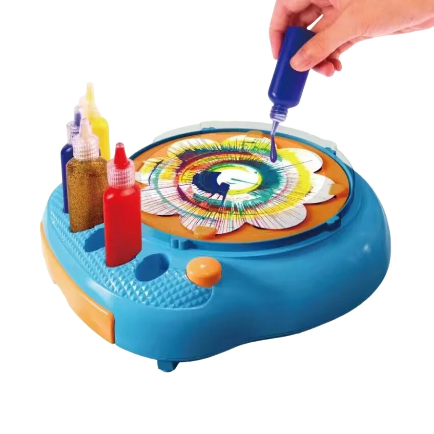 Hot Selling DIY Art & Craft Painting Toy Painting Spinner Toys Paint Spin Art Machine Kit For Kids Birthday Gift