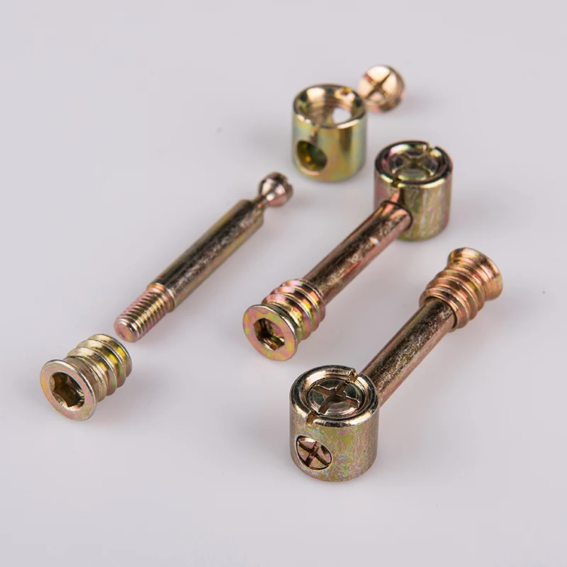 Professional Manufacture Hardware Fastener Fitting Connecting Bolt Dowel Pin Cam Lock - For Furniture