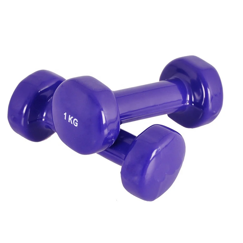 Wholesale Dumbbell Manufacturer 0.5-10KG Vinyl Hex Dumbbell