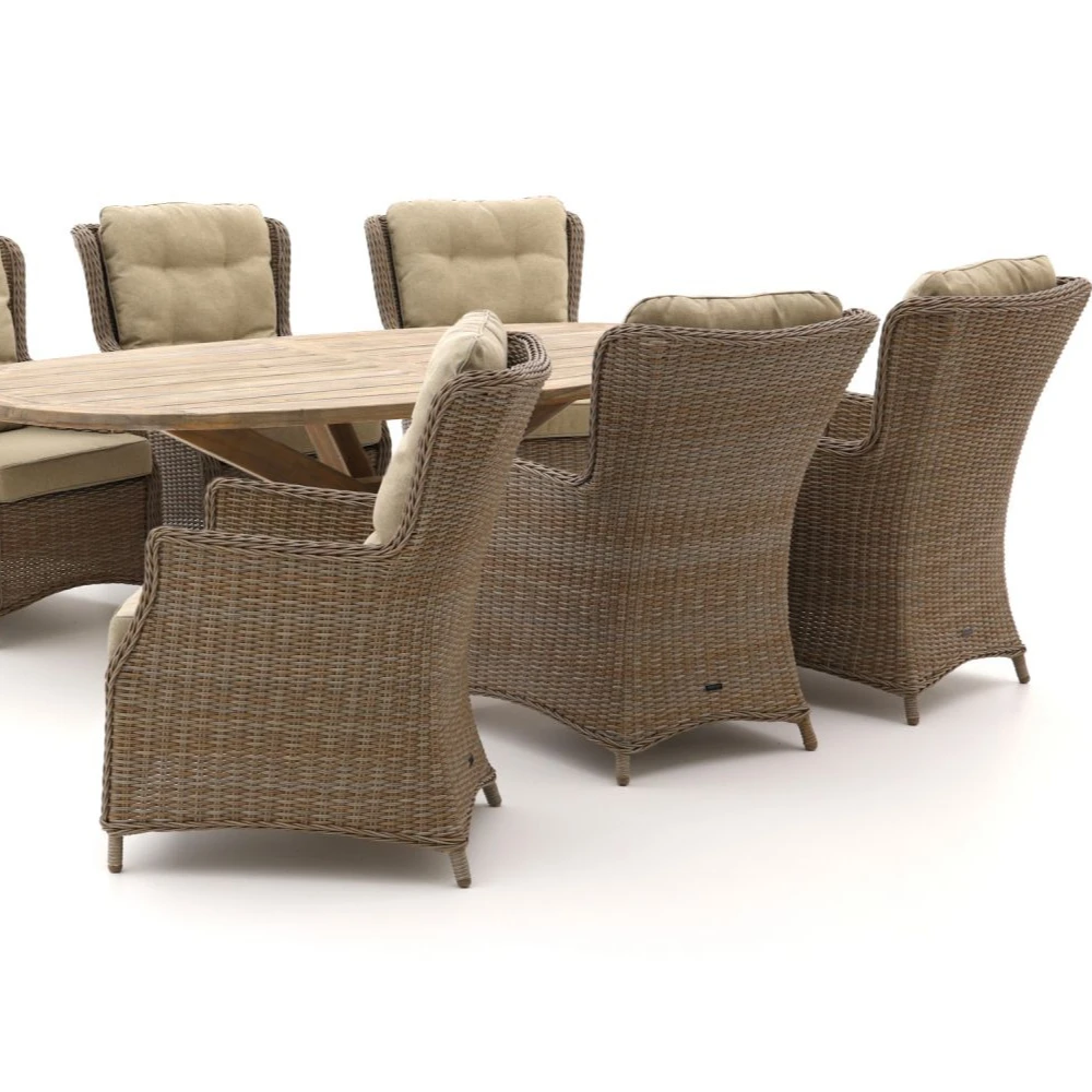 Modern outdoor rattan furniture 7 pieces dining set patio garden furniture sets sale