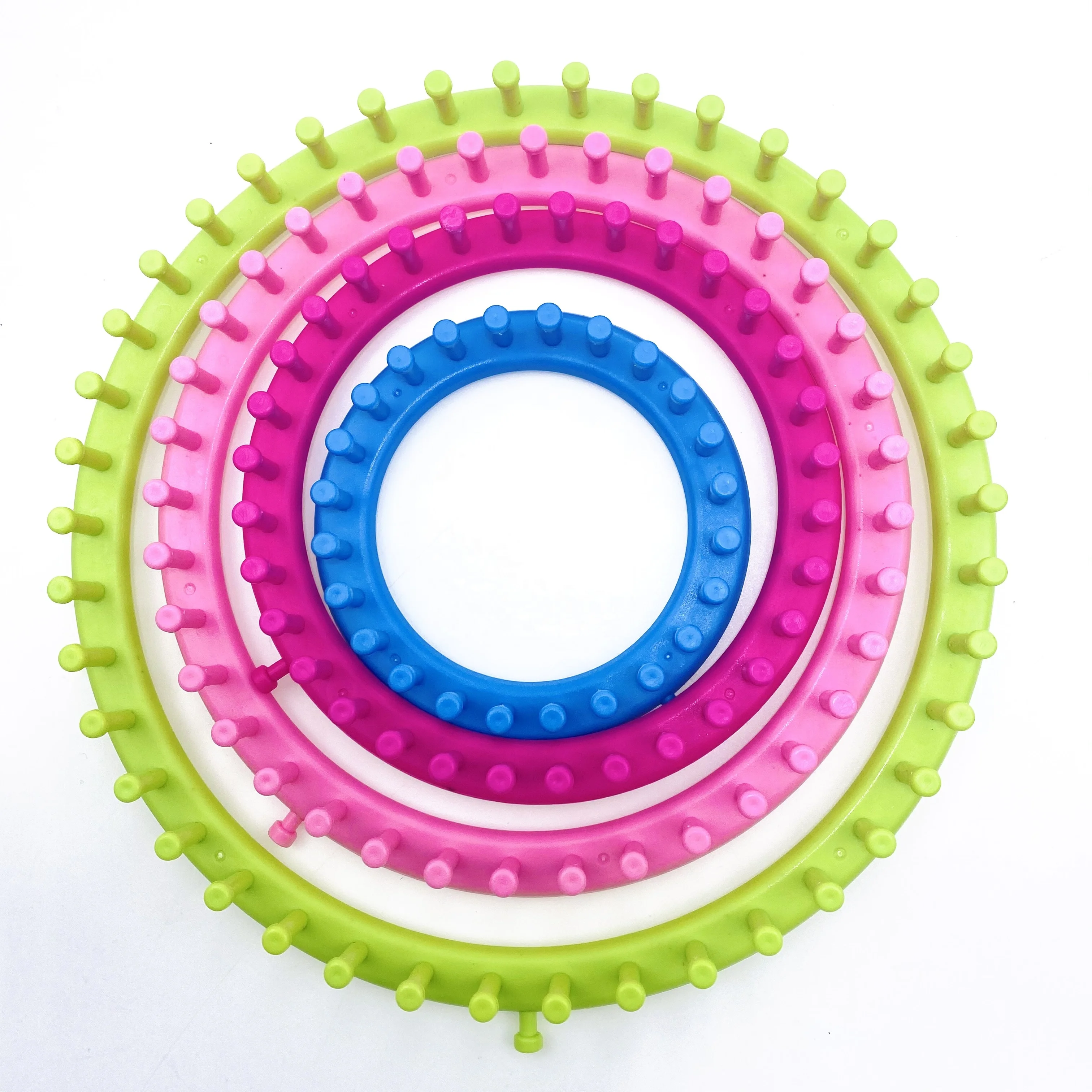 4 размера, пластиковый круглый вязальный станок с вязальными спицами и крючками для вязания шапки и шарфа