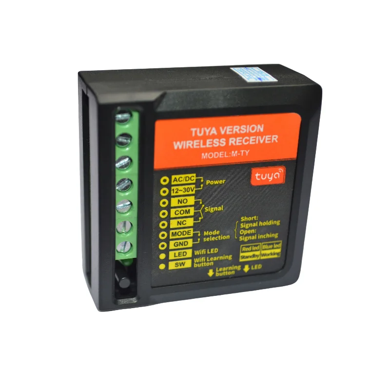 oredy 12v 24v 36v wifi relay switch with tuya module remote control for automatic sliding door system