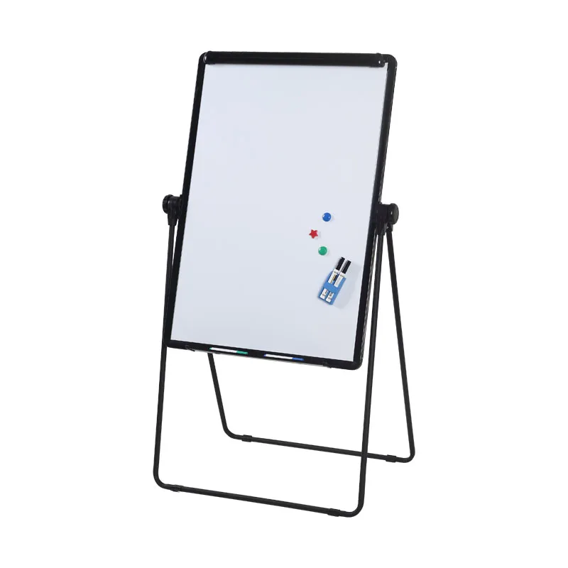 
U-stand portable whiteboard double sides magnetic dry erase easel height adjustable 360 Rotating flip chart for office 36x24 