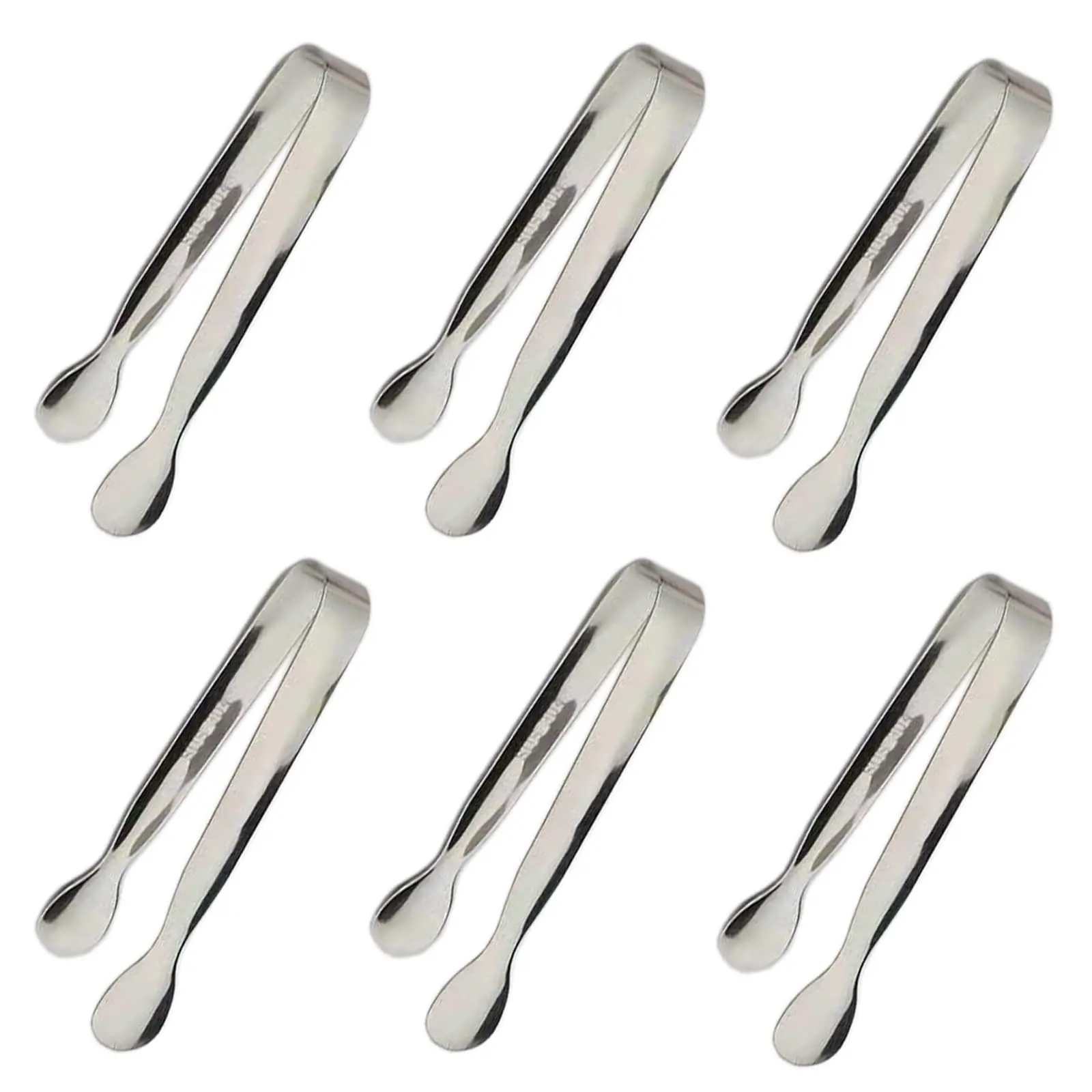 Factory Direct Supply 304 Stainless Steel Small Ice Ball Square Candy Clip Ice Grain Clip Food Tong