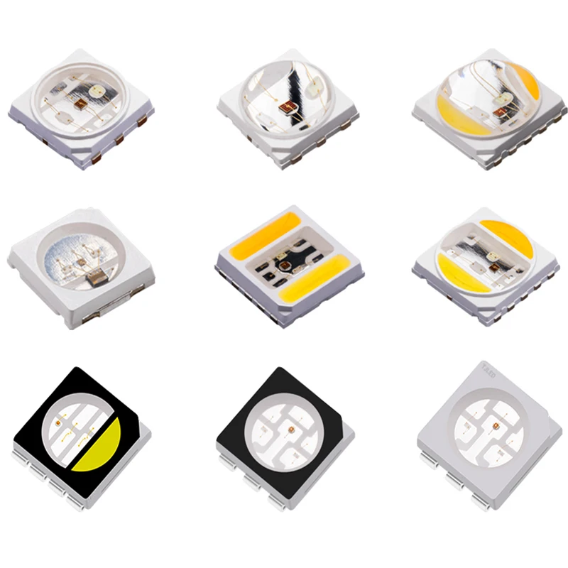 White Red Green Blue SMD LED Chip 5050 3528 2835 5060 1206 components for rgb smd led Lamp Bead Diodes Lighting Installation