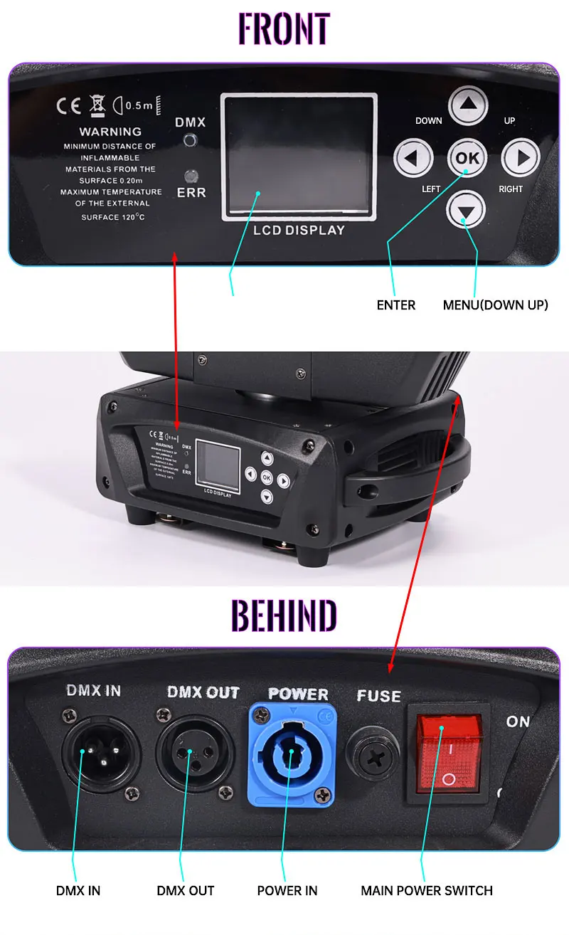 360w 15w Beam stage lamp rotating ktv nightclub moving head disco light 19 bee eyes LED moving head wash