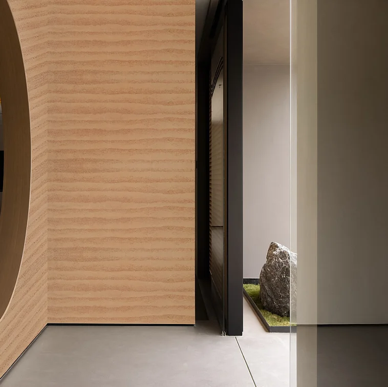 Modified Cladding Material Soft Bendable MS Rammed Earth Board Floor Tiles Natural Stone Tile Outside