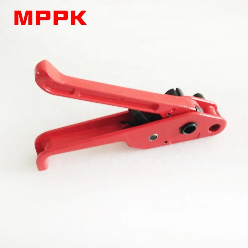 Hardware MPPK H19 Small Red Hand Manual 13 - 19mm PP PET Plastic Tensioner Strapping Tool