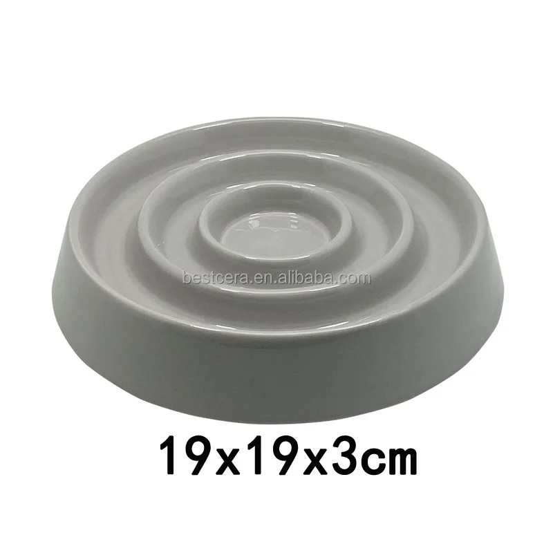 BESTCERA Wholesale Pet Feeder Dog Cat Bowl Easy to Clean Pet Food Bowl Feeder Slow Feeded Ceramic Cat Bowl Slow Feeder