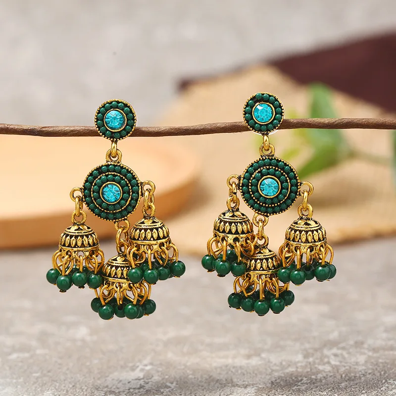 2020 модные серьги с кисточками из бисера для женщин серьги ручной работы Jhumka Brincos этнические Винтажные Ювелирные Изделия