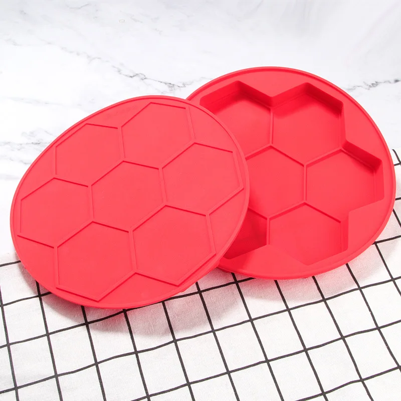 Honeycomb 7 Hole Frozen Meat Patty Mold Hexagonal Silicone Burger Cake Pastry Grinding Tool Baking