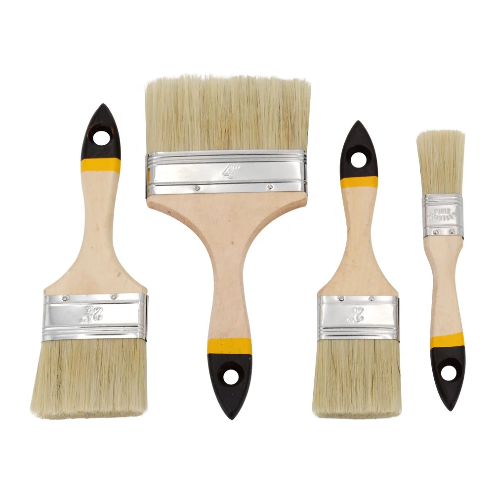  Special Offer pig hair painting brush Chinese bristles flat