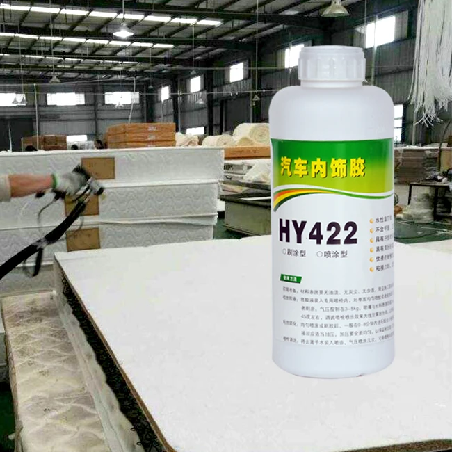 Water based glue spray adhesive glue for bonding sponge eva sofa foam mattress adhesive spray