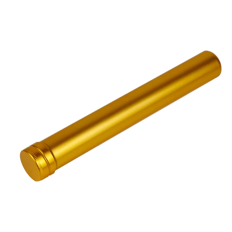 2021 Hot sale custom eco-friendly aluminum black or golden aluminum cigar tube