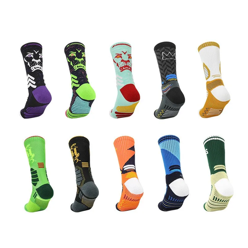 LINGTU manufacturer custom LOGO socks pure cotton black Basketball Sock  high quality Athletic ankle kids Men elite Meias