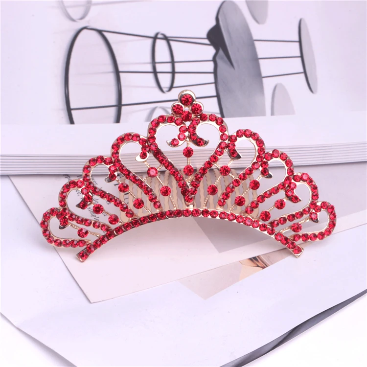 Wholesale Fashion Bridal Wedding zircon Rhinestone Crowns Metal Tiaras For Women