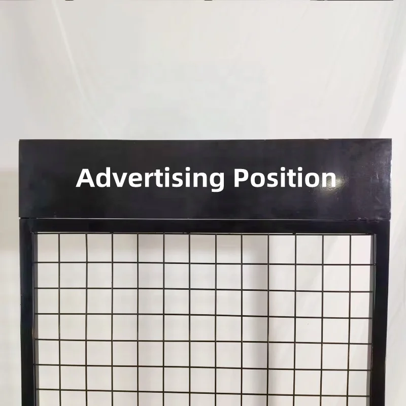 Custom Large Capacity Store Hanging Product Jewelry Toy Phone Case Charger Accessories Tools Metal Mesh Grid Display Rack Stand