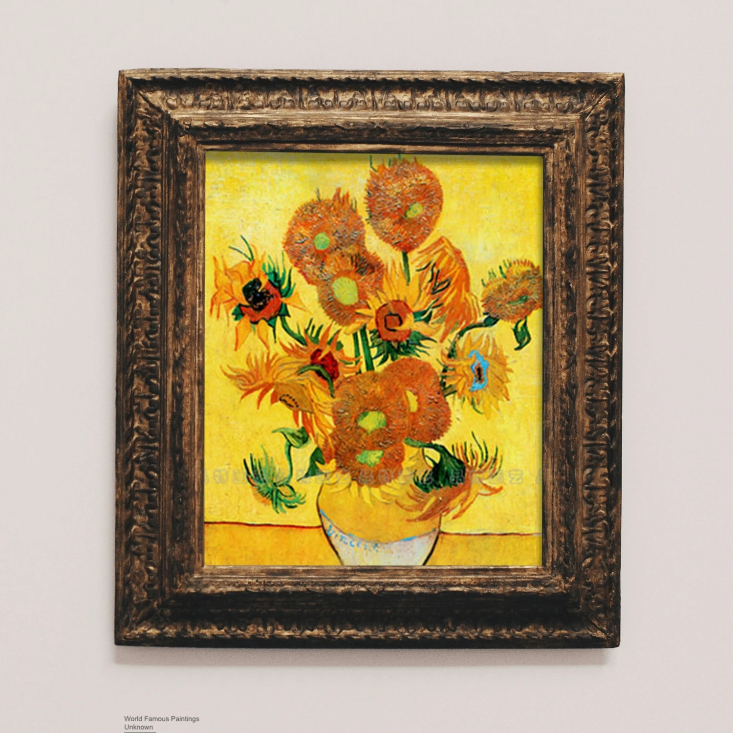 Famous Oil Painting Reproduction Van Gogh Abstract Artwork Sunflower Handmade Painting for Wall Decoration