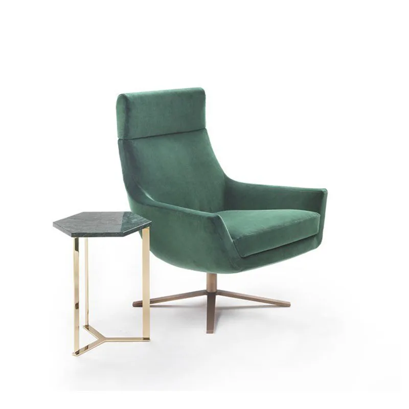 Luxury living room swivel leisure lounge Modern sofa chair with Ottoman Office furniture chairs modern high-back sofa chairs